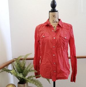 Forever 21 Red & White Polka Dot Top